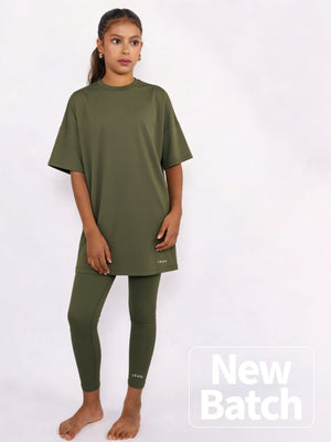 SeaActive T-Shirt Kids Set - Olive Green