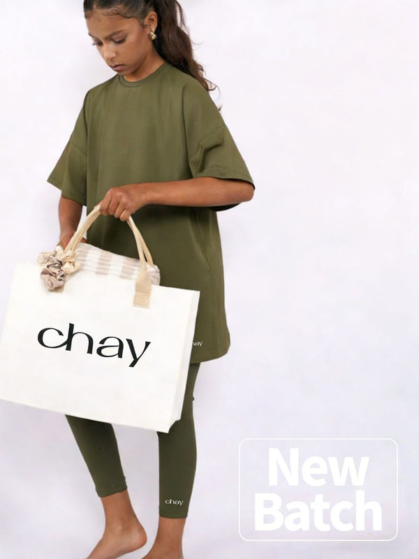 SeaActive T-Shirt Kids Set - Olive Green