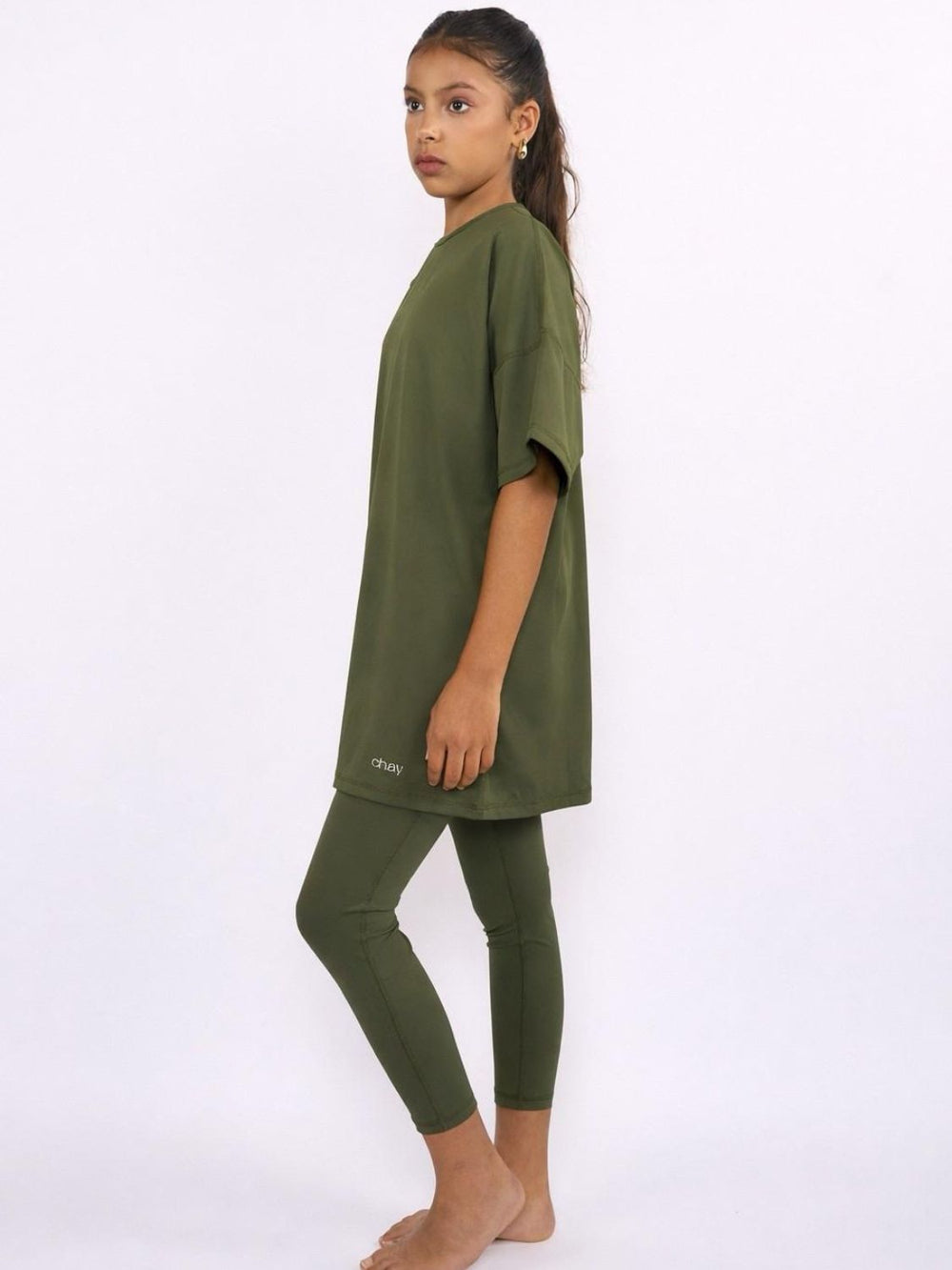 CHAY SeaActive T-Shirt Kids Set - Olive Green