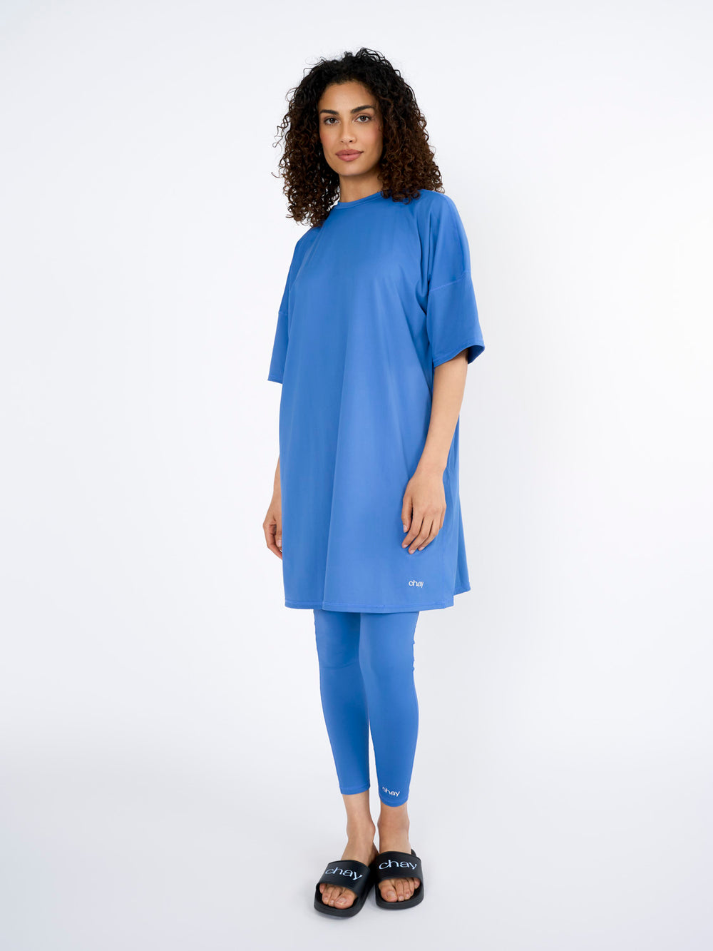 CHAY SeaActive set - sport T-shirt & Legging - Ocean blue