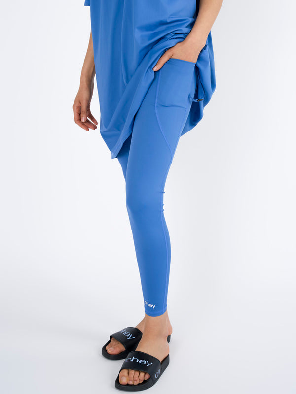 CHAY SeaActive set - sport T-shirt & Legging - Ocean blue