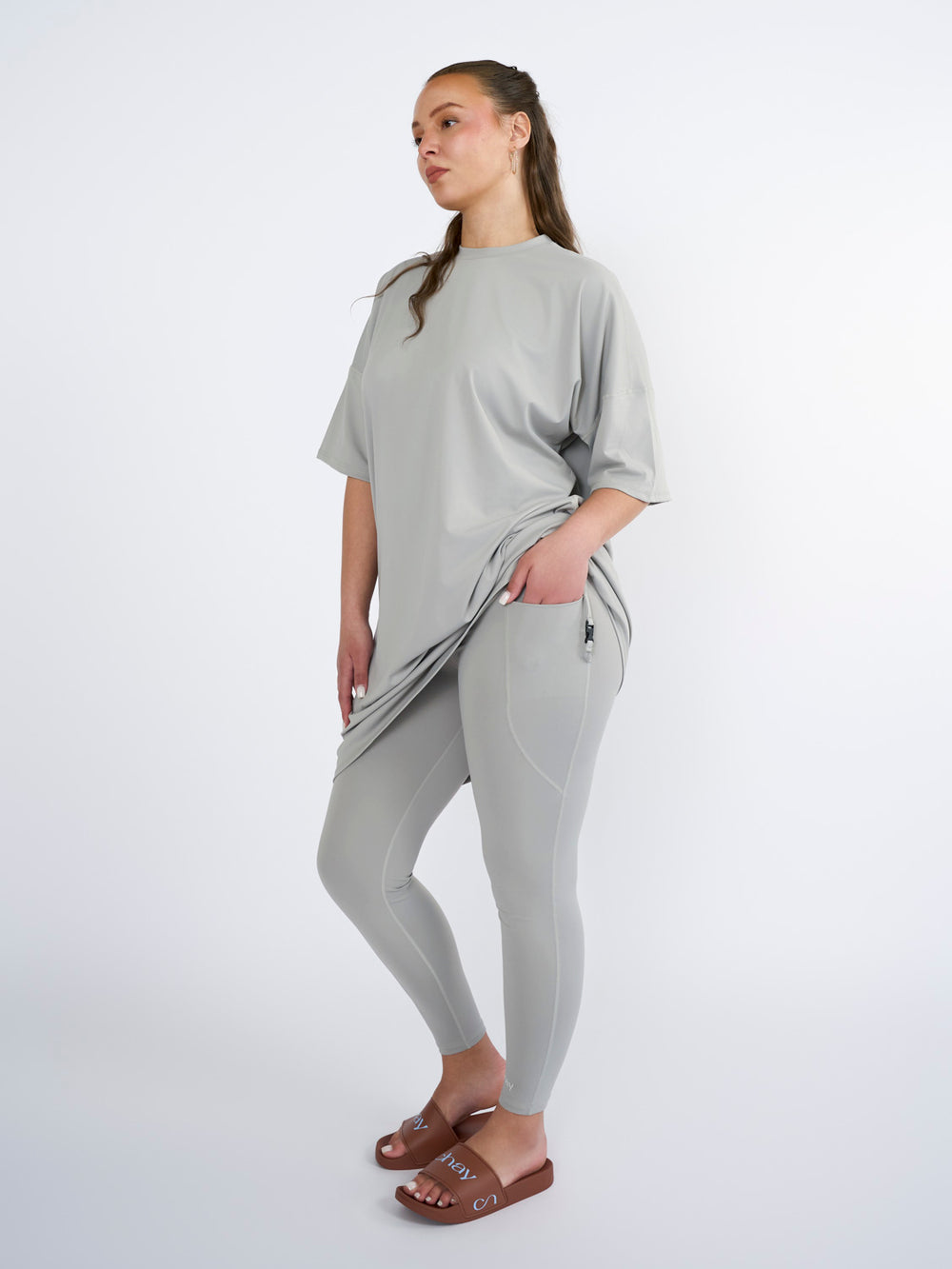 CHAY SeaActive set - sport T-shirt & Legging  - Burkini - Grey