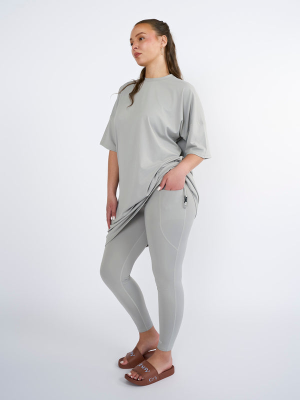 CHAY SeaActive set - sport T-shirt & Legging  - Burkini - Grey