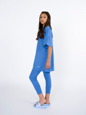 CHAY SeaActive Kids Set - sport T-shirt & Legging - Ocean Blue